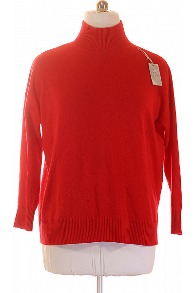 MAX TONSO CASHMERE Dámský červený Vlněný Rolák Vel. EU S/M