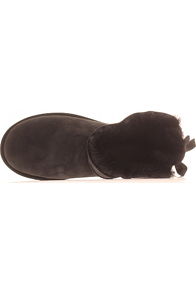 UGG Černé kožené válenky s mašlí Velikost 40 | UGG | obrázek 2