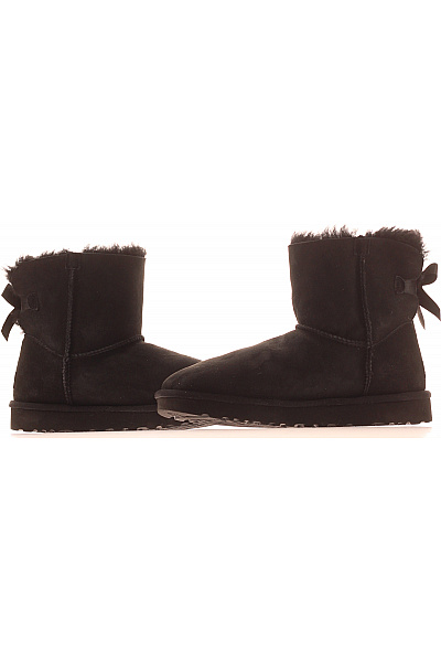 UGG Černé kožené válenky s mašlí Velikost 40 | UGG | obrázek 5