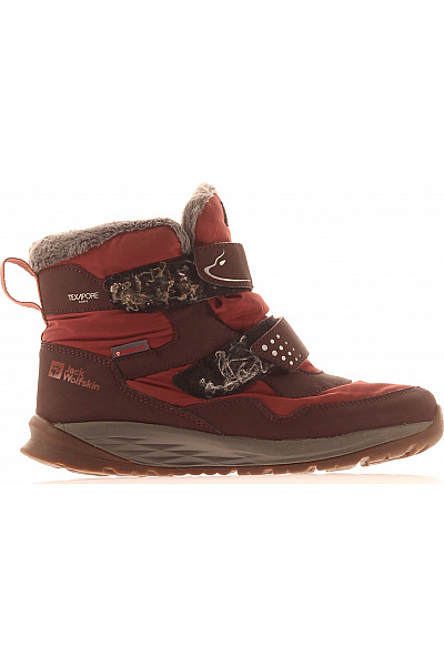 Jack Wolfskin Dětské Zimní Kotníkové Sněhule Na Suchý Zip Vel. 37