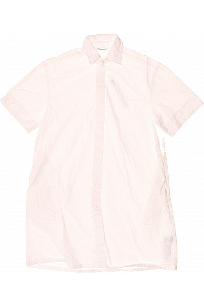 Knowledge Cotton Apparel Dámské bílé bavlněné košilové šaty s krátkým rukávem Velikost EU S | Knowledge Cotton Apparel | obrázek 2