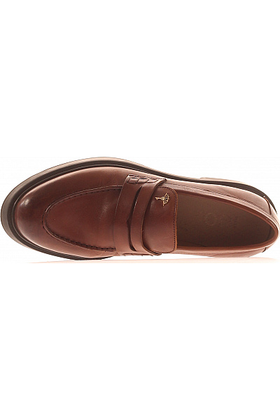 JOOP! hnědé kožené elegantní volnočasové nazouvací polobotky Vel. 40 | JOOP! | obrázek 2