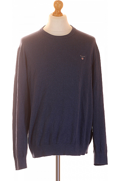 GANT Pánský bavlněný svetr přes hlavu modrý basic Vel. EU XL | GANT | obrázek 2