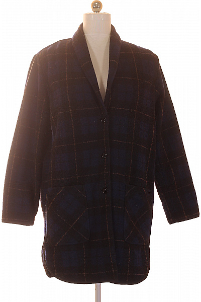 Woolrich Modrý kostkovaný kabát vintage Vel. EU M | Woolrich | obrázek 2