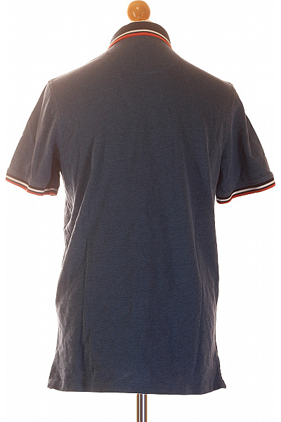 JACK & JONES Pánské modré tričko polo s krátkým rukávem a límečkem Velikost XL | JACK & JONES | obrázek 3