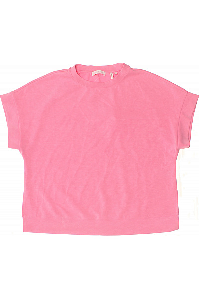 RICH&ROYAL Růžové Tričko S Krátkým Rukávem Basic Oversize Vel. S