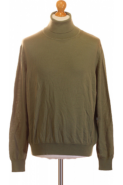roberto cavalli Pánský lněný rolák khaki basic Velikost EU M | roberto cavalli | obrázek 2