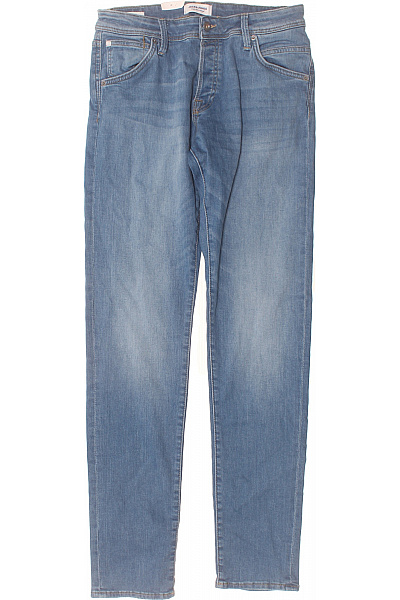 JACK & JONES Pánské Džíny Modré Rovné S Kapsami Velikost 32/34