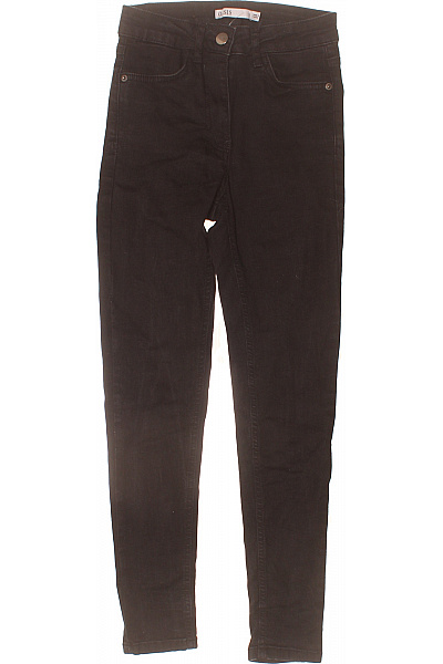 Oasis Dámské černé Skinny Džíny S Vysokým Pasem Bavlněné Vel. 8