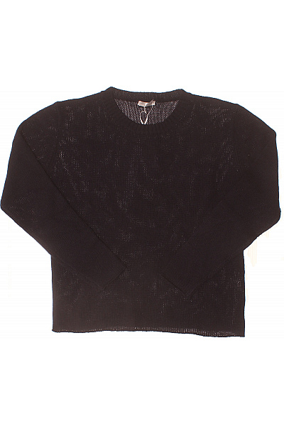 MAX TONSO CASHMERE Dámský černý kašmírový ažurový svetr s dlouhým rukávem Vel. EU M | MAX TONSO CASHMERE | obrázek 2
