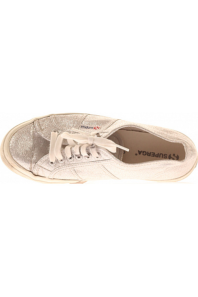 Superga dámské tenisky stříbrné plátěné šněrovací volnočasové Velikost 40 | Superga | obrázek 2