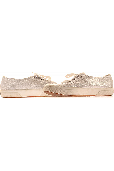 Superga dámské tenisky stříbrné plátěné šněrovací volnočasové Velikost 40 | Superga | obrázek 5