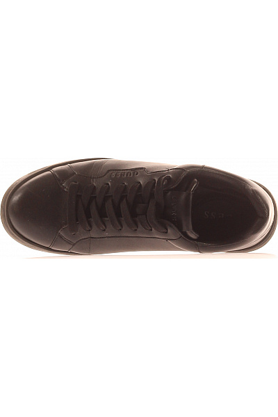 Guess černé kožené tenisky volnočasové šněrovací Vel. 40.5 | Guess | obrázek 2
