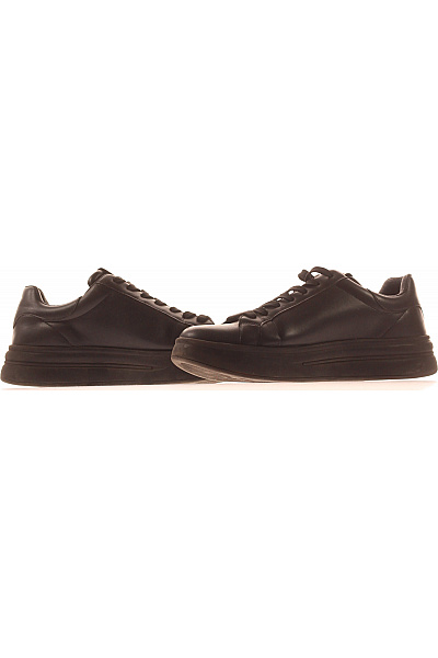 Guess černé kožené tenisky volnočasové šněrovací Vel. 40.5 | Guess | obrázek 5