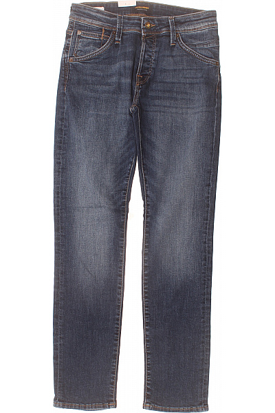 JACK & JONES Pánské Džíny Modré Strečové Rovné Vel. W28/L30