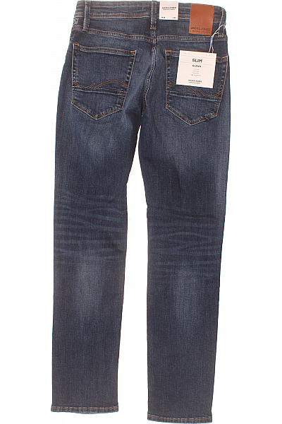 JACK & JONES Pánské džíny modré strečové rovné Vel. W28/L30 | JACK & JONES | obrázek 2