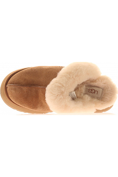 UGG Hnědé nazouvací pantofle s kožíškem na platformě Velikost 38 | UGG | obrázek 2