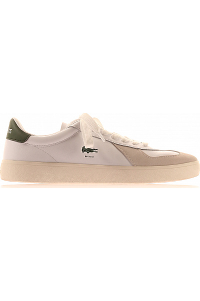 LACOSTE Kožené Tenisky Volnočasové šněrovací Bílé Velikost 41