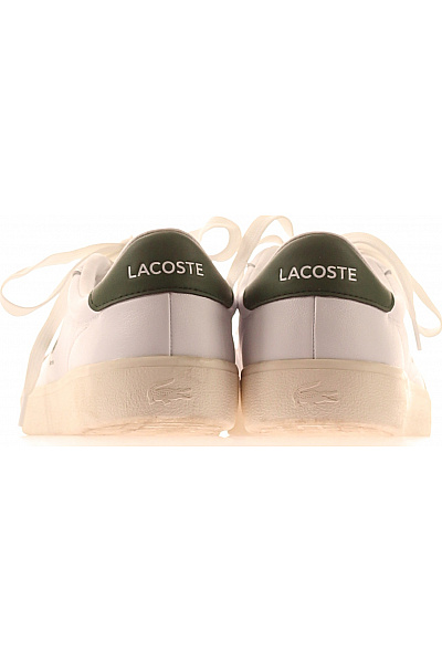 LACOSTE Kožené tenisky volnočasové šněrovací bílé Velikost 41 | LACOSTE | obrázek 4