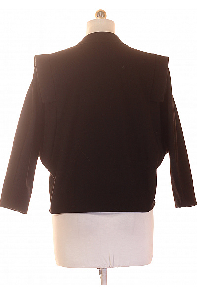 Dámské černé sako krátké elegantní moderní se stojáčkem Velikost EU S/M | Unimoda | obrázek 3