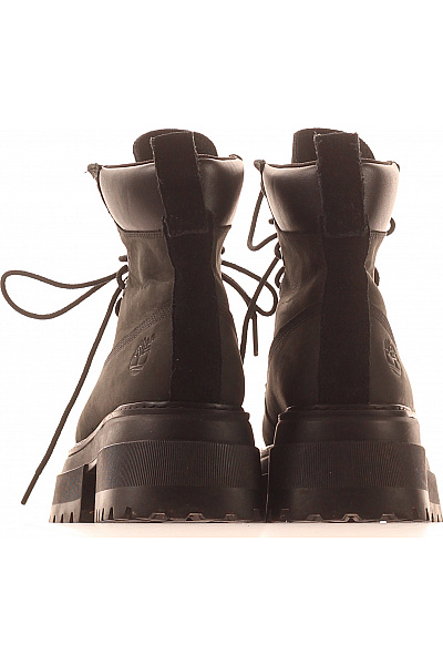 Timberland Dámské kožené kotníkové boty šněrovací na platformě černé Velikost 36 | Timberland | obrázek 4
