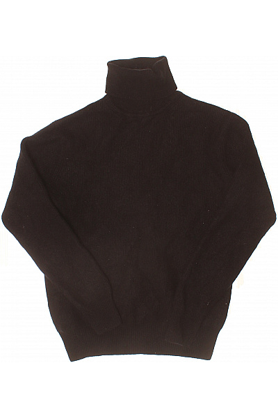 MAX TONSO CASHMERE Dámský Kašmírový Rolák černý žebrovaný Teplý Vel. M