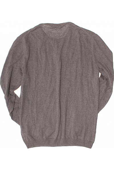Pánský bavlněný svetr přes hlavu basic šedý Velikost L | Unimoda | obrázek 2