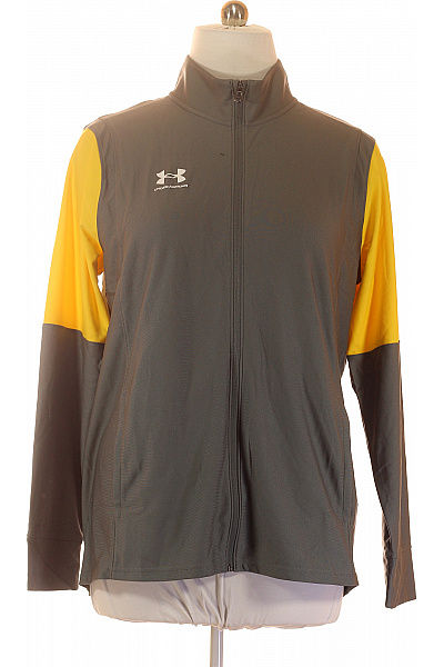UNDER ARMOUR Pánská Mikina Na Zip šedá S Dlouhým Rukávem Velikost EU XL