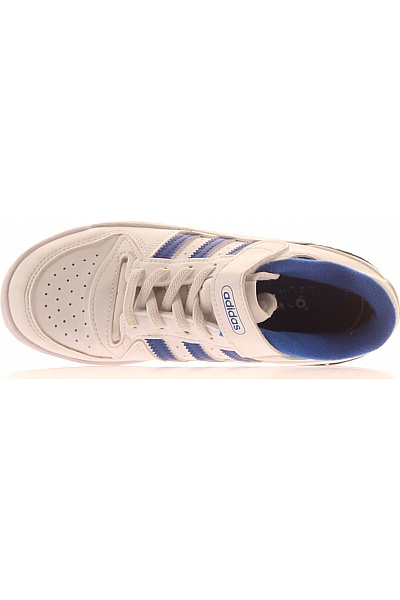 ADIDAS Dětské tenisky bílé s modrými pruhy na suchý zip Velikost 32 | ADIDAS | obrázek 2