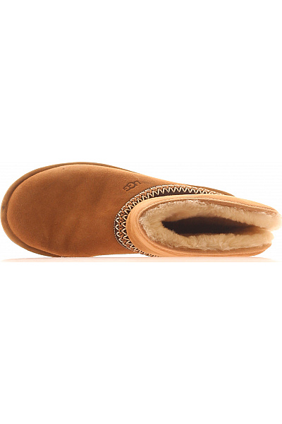 UGG Kožené kozačky s ozdobným lemem a kožíškem Vel. 40 | UGG | obrázek 2