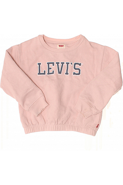 LEVIS Dívčí růžová bavlněná mikina s logem Velikost EU 116 | LEVIS | obrázek 2