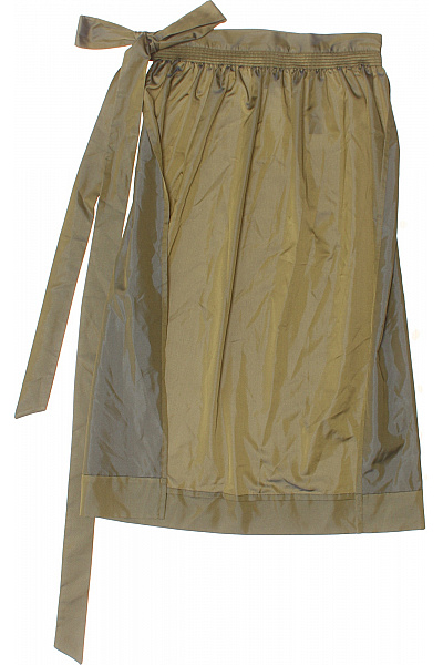 Dámská zavinovací midi zástera mašlí khaki Velikost 40 | Unimoda | obrázek 2