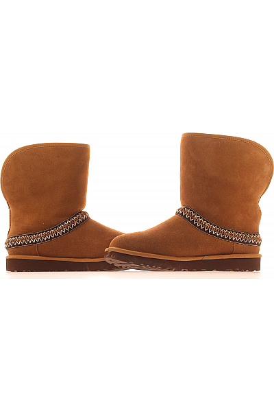 UGG Hnědé semišové válenky s ozdobným lemem Vel. 39 | UGG | obrázek 5