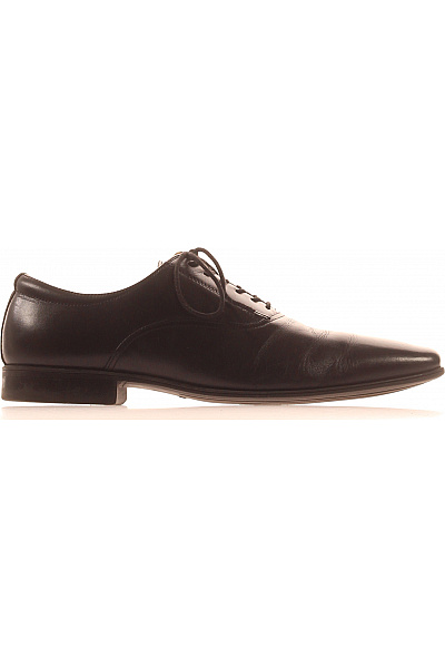 Aldo Pánské Elegantní černé šněrovací Polobotky Velikost 43.5
