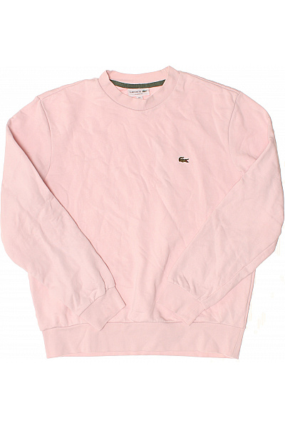 LACOSTE Růžová Mikina S Dlouhým Rukávem Crewneck Bavlna Velikost L