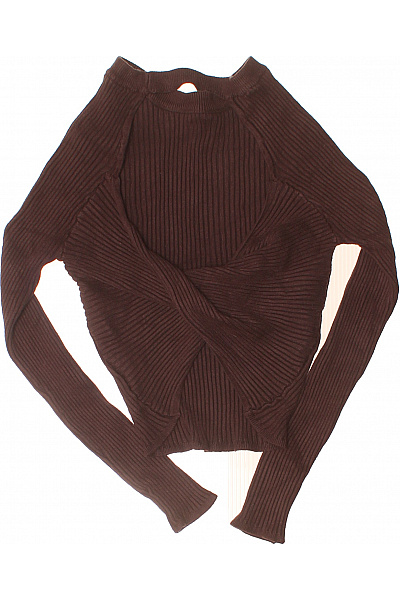 myMo Hnědé dámské tričko s dlouhým rukávem basic crop top Velikost M | myMo | obrázek 3