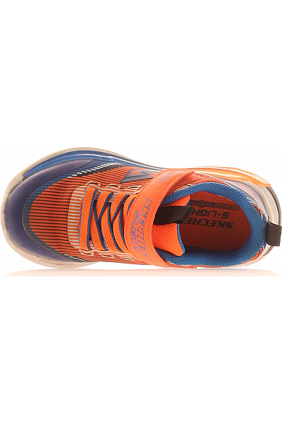 SKECHERS Dětské oranžové tenisky sportovní na suchý zip Velikost EU 28 | SKECHERS | obrázek 2
