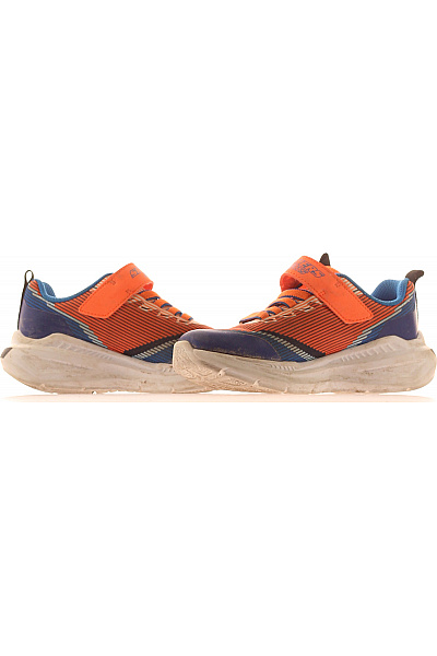 SKECHERS Dětské oranžové tenisky sportovní na suchý zip Velikost EU 28 | SKECHERS | obrázek 5