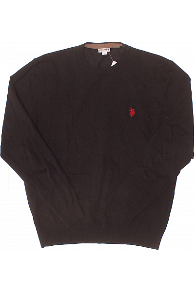 U.S.POLO ASSN. pánská mikina s dlouhým rukávem crewneck černá s výšivkou Vel. EU L | U.S.POLO ASSN. | obrázek 2