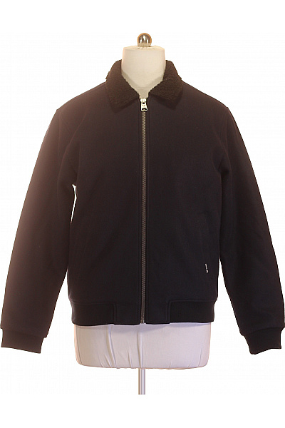 Ragwear Černá Pánská Bomber Bunda S Beránkem Na Zip Velikost XL