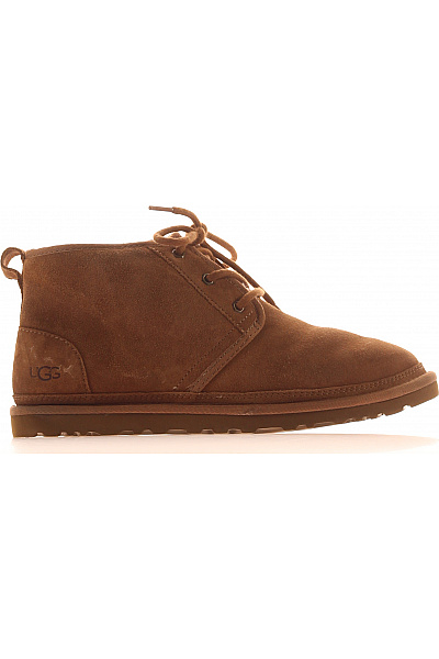 UGG Pánské Hnědé Semišové Kotníkové šněrovací Volnočasové Boty Vel. 42