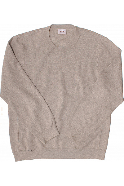 NN07 Pánská Mikina S Dlouhým Rukávem šedá Crewneck Velikost XL