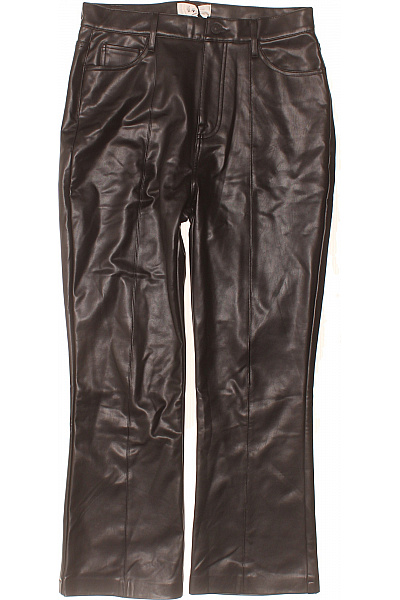 7 for all mankind Dámské koženkové kalhoty černé zvonové s vysokým pasem Velikost S | 7 for all mankind | obrázek 2