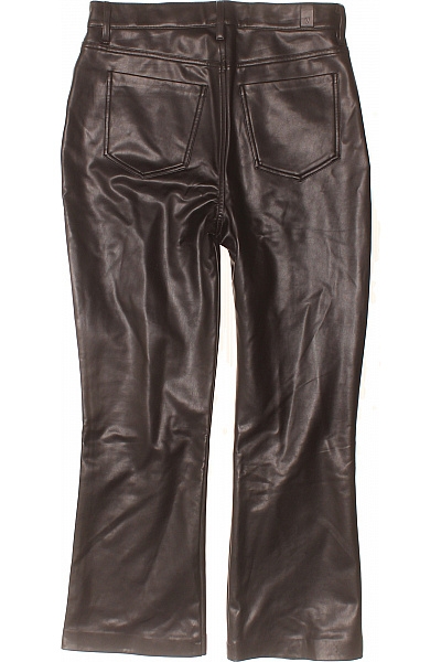 7 for all mankind Dámské koženkové kalhoty černé zvonové s vysokým pasem Velikost S | 7 for all mankind | obrázek 3