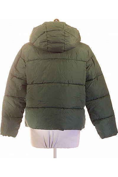 VILA Dámská khaki prošívaná puffer bunda s kapucí Velikost 40 | VILA | obrázek 3