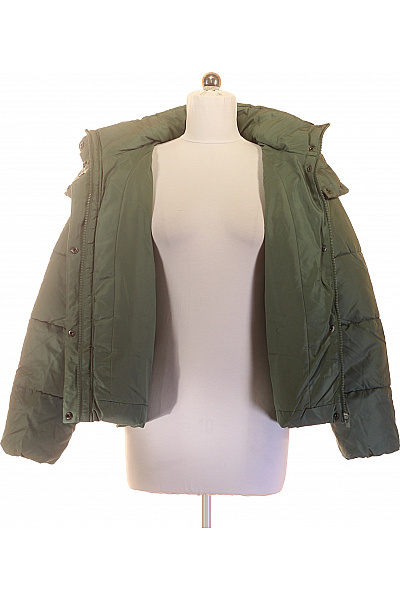 VILA Dámská khaki prošívaná puffer bunda s kapucí Velikost 40 | VILA | obrázek 4