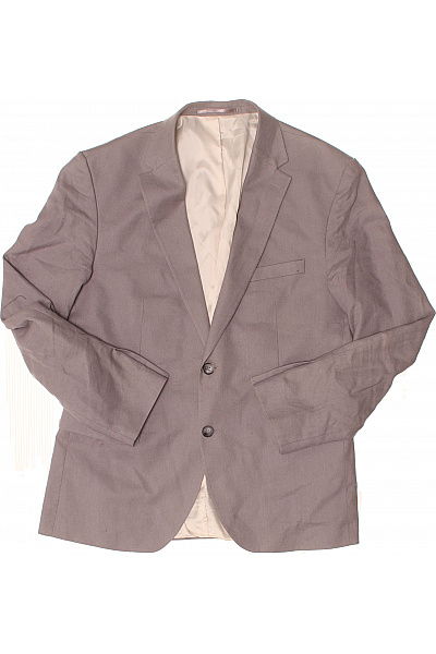 LAWRENCE GREY Pánské Bavlněné Sako Elegantní Business šedé Vel. EU 54