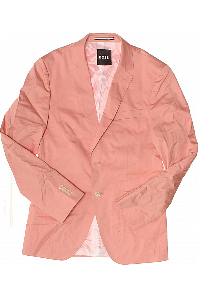 Hugo Boss Pánské bavlněné oblekové kalhoty a sako růžové smart casual Velikost DE 46 | Hugo Boss | obrázek 2