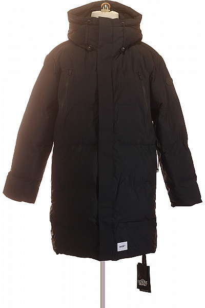 Khujo Černá Zimní Prošívaná Bunda S Kapucí Puffer Velikost XL