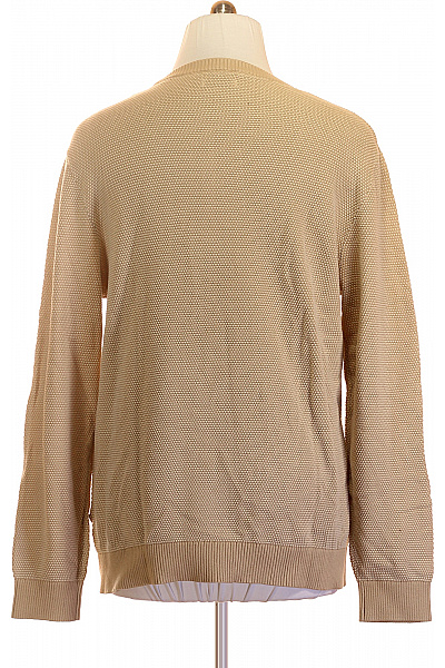 JACK & JONES Béžový pletený bavlněný pulovr basic Velikost EU XXL | JACK & JONES | obrázek 3